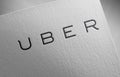 Uber on paper texture