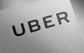 Uber on paper texture