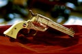 Uberti Patton Commemorative revolver CU Royalty Free Stock Photo