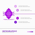 ubicomp, Computing, Ubiquitous, Computer, Concept Infographics Template for Website and Presentation. GLyph Purple icon Royalty Free Stock Photo