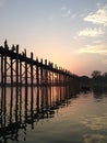 Ubien bridge at senset time