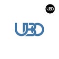UBO Logo Letter Monogram Design Royalty Free Stock Photo