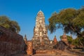 Ubosot Ordination Hall at Wat Khudeedao the ruin of a Buddhist temple in the Ayutthaya