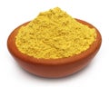 Ubtan powder on brown bowl Royalty Free Stock Photo