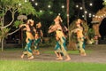 Ubud, Bali, Indonesia - January 31 2024: young dancers perform the butterfly dance