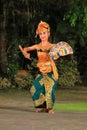 Ubud, Bali, Indonesia - January 31 2024: young dancers perform the butterfly dance