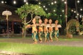 Ubud, Bali, Indonesia - January 31 2024: young dancers perform the butterfly dance