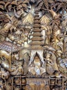 Balinese wood carved plank