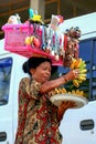 2009.10.07, Ubud, Bali. Working people in Ubud. Travel around Bali. Royalty Free Stock Photo