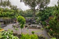 People visit Goa Gajah Temple and park in Ubud, Bali, Indonesia Royalty Free Stock Photo