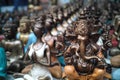 Ubud, Indonesia - 28 5 2019: religious idols for sale in a Balinese market
