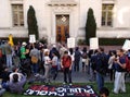 UC Berkeley Students Protest around campus Police