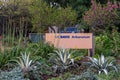 UC Davis Arboretum sign in the Spring