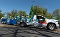 UC Davis Picnic day. 2023 parade featuring UHAUL truck rental Royalty Free Stock Photo