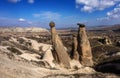 Uc hisar Cappadocia Royalty Free Stock Photo