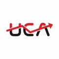 UCA initial vector logo template Royalty Free Stock Photo
