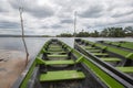 Ucaima port and boats on Carrao river, Venezuela