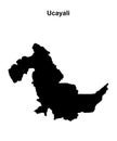 Ucayali outline map Royalty Free Stock Photo
