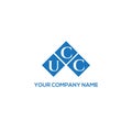 UCC letter logo design on BLACK background. UCC creative initials letter logo concept. UCC letter design Royalty Free Stock Photo