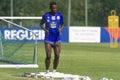 Uche Henry Agbo during the training of Deportivo de La CoruÃÂ±a