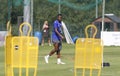 Uche Henry Agbo during the training of Deportivo de La CoruÃÂ±a