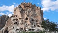 Uchisar castle aka roof of kappadokia Royalty Free Stock Photo