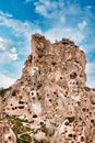 Uchisar Castle, Cappadocia, Nevsehir Province, Central Anatolia,Turkey Royalty Free Stock Photo