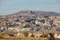 Uchisar castle in Cappadocia Royalty Free Stock Photo