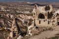 Uchisar Castle and town, Cappadocia, Central Anatolia, Royalty Free Stock Photo