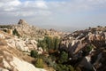 Rock formation at Uchisar, Cappadocia,Turkey