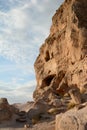 Uchisar castle detail. Cappadocia. Turkey Royalty Free Stock Photo