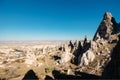 Uchisar town in Cappadocia. Turkey
