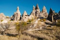 Uchisar town in Cappadocia. Turkey