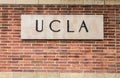 UCLA Campus Entrance Sign Royalty Free Stock Photo