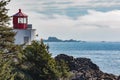 Ucluelet Lighthouse on Vancouver Island BC Canada Royalty Free Stock Photo