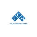 UCM letter logo design on BLACK background. UCM creative initials letter logo concept. UCM letter design