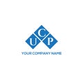 UCP letter logo design on BLACK background. UCP creative initials letter logo concept. UCP letter design Royalty Free Stock Photo