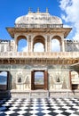 Udaipur City Palace with chess floor Royalty Free Stock Photo