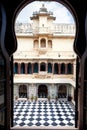 Udaipur City Palace with chess floor Royalty Free Stock Photo