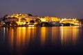 Udaipur City Palace at night Royalty Free Stock Photo