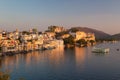 Udaipur cityscape at sunset. Royalty Free Stock Photo