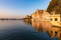 Udaipur cityscape at sunset. Royalty Free Stock Photo