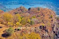 Udaipur - ciyscape and view of Fateh Sagar Lake from Aravalli Hills Royalty Free Stock Photo