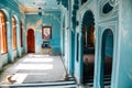 Inside of City Palace in Udaipur, India Royalty Free Stock Photo