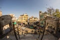 Udaipur, India - January 29, 2017: Crowd and traffic in the enchanting Udaipur, famous travel destination in Rajasthan, India. Fis