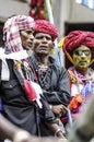 Udaipur, India, september 14, 2010: A group of indian hijra play