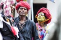 Udaipur, India, september 14, 2010: A group of indian hijra play