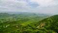 View from Sajjangarh Palace or Monsoon Palace is a hilltop palatial residence in the city of Udaipur, Rajasthan