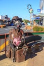 `Udderly Hot`, a metal cow sculpture in Morrinsville, New Zealand