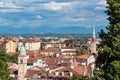 Udine - Aerial panoramic view of historic city of Udine, Friuli Venezia Giulia, Italy, Europe Royalty Free Stock Photo